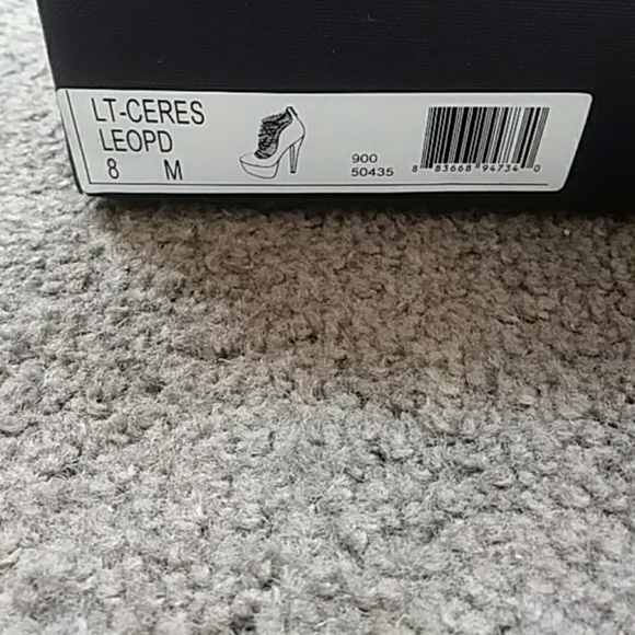 London Trash Ceres Leopard Heels - Picture 5 of 5